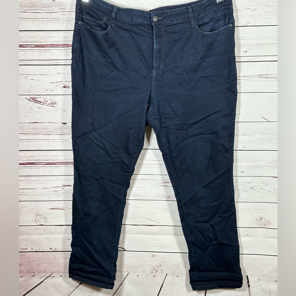 NYDJ Alina Leggings Dark Blue Jeans Pants With Lift Tuck Tech Plus Size 18W